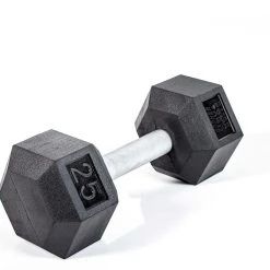 HexElite Rubber-Coated Dumbbells -Curriculum & Resources shop G 73814 UFRbrHexDumbbell25lb 0161