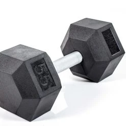 HexElite Rubber-Coated Dumbbells -Curriculum & Resources shop G 73820 UFRbrHexDumbbell55lb 0101