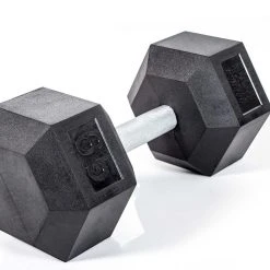 HexElite Rubber-Coated Dumbbells -Curriculum & Resources shop G 73822UFRbrHexDumbbell65lb 0081