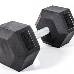 HexElite Rubber-Coated Dumbbells -Curriculum & Resources shop G 73825 UFRbrHexDumbbell80lb 0051