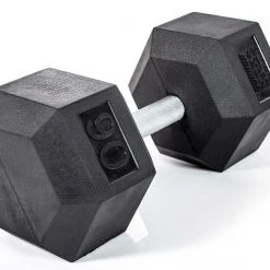 HexElite Rubber-Coated Dumbbells -Curriculum & Resources shop G 73827 UFRbrHexDumbbell90lb 0031