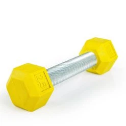 HexElite Rubber-Coated Color Dumbbells