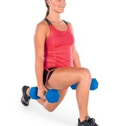 HexElite Rubber-Coated Color Dumbbells -Curriculum & Resources shop f 67925 hexeliteaerobicdumbbells model 01