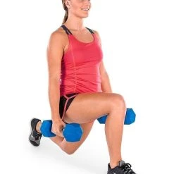 HexElite Rubber-Coated Color Dumbbells -Curriculum & Resources shop f 67925 hexeliteaerobicdumbbells model 01 1