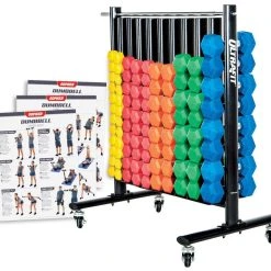 HexElite Rubber-Coated Color Dumbbells -Curriculum & Resources shop f 67933 coloredhexelite rt 1