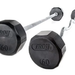 Troy Rubber-Coated Fixed Barbell Sets 15 Troy Rubber-Coated Fixed Barbell Sets -Curriculum & Resources shop f 70611 73972 barbells 60lb 1