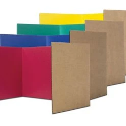 18"H Cardboard Desktop Sneeze Guard Set