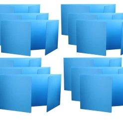 18"H Corrugated Plastic Desktop Sneeze Guard Sets