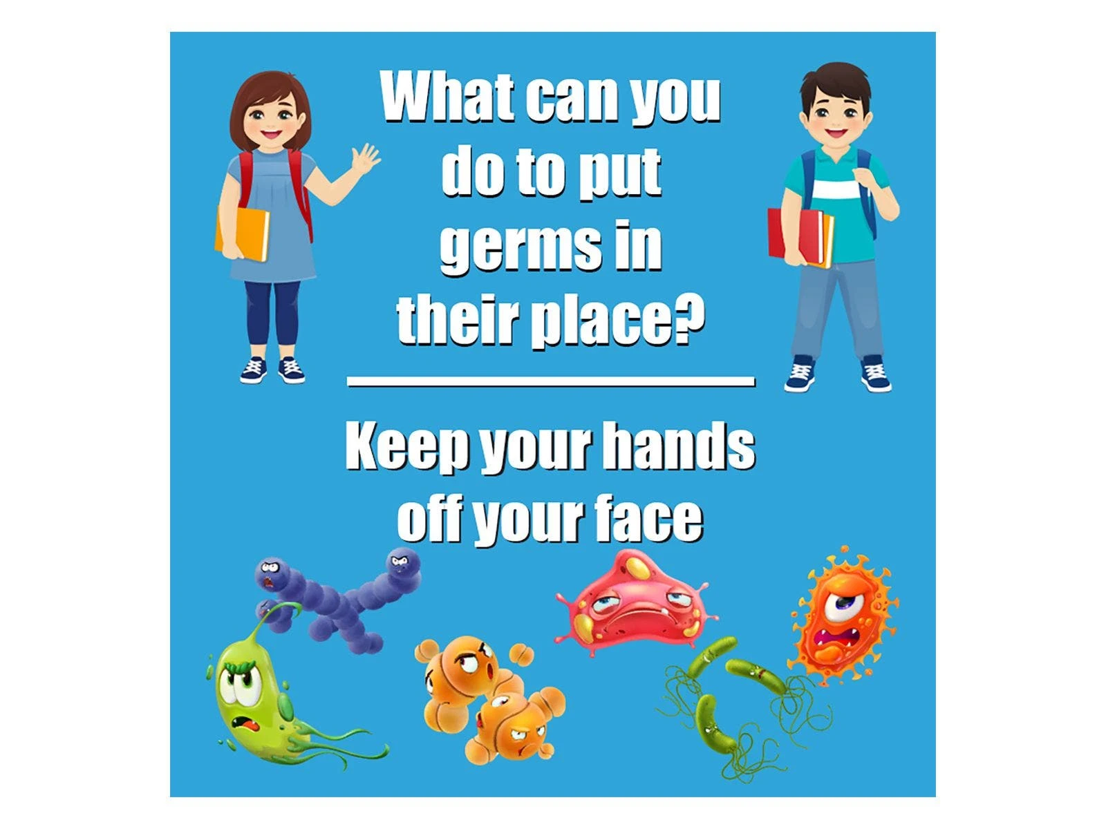 Keep Germs In Their Place Wall Decal Set 1 Keep Germs In Their Place Wall Decal Set