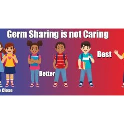 Germ Sharing Is Not Caring Floor Decal Set