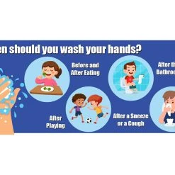 When To Wash Your Hands Wall Decal Set
