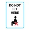Do Not Sit Here Wall Graphics