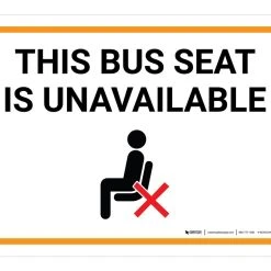 This Bus Seat Is Unavailable Wall Graphics