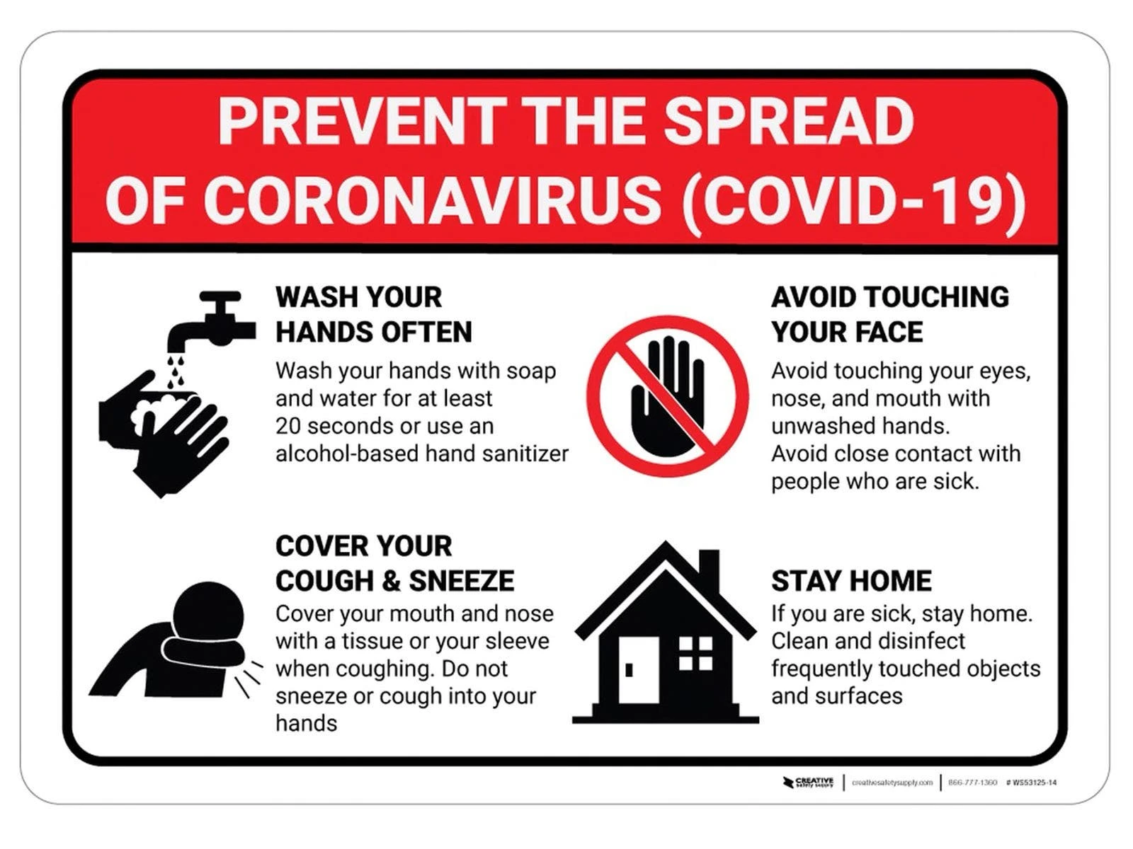 Prevent The Spread Of Coronavirus Wall Graphics 4 Prevent The Spread Of Coronavirus Wall Graphics - Image 4