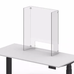 Acrylic Desktop Dividers With Feet -Curriculum & Resources shop g 40123 AcrylicDesktopDividerWith2Tabletop Feet Clear 30inHx24inW 1 4