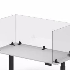 Acrylic Desktop Dividers With Feet -Curriculum & Resources shop g 40125 Acrylic Desktop DividerWith2 TabletopFeetFrosted30inHx24inW 2 2