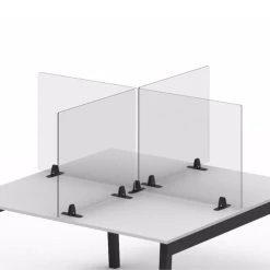 Acrylic Desktop Dividers With Feet -Curriculum & Resources shop g 40125 Acrylic Desktop DividerWith2 TabletopFeetFrosted30inHx24inW 5 2