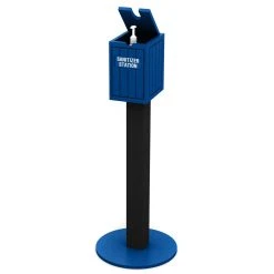Secured Sanitizer Stand With Pump
