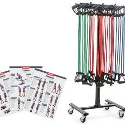 ProStretch Latex-Free Resistance Tubing Packs -Curriculum & Resources shop g 64151 classplusprostretch rev latex freetubingplastichandles 32packwithsteelrack 64 12