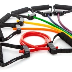 ProStretch Resistance Tubing With Foam Handles -Curriculum & Resources shop g 64170 ProStretchRev RainbowTubingFoamHandles Medium Setof6 94 26