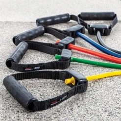 ProStretch Resistance Tubing With Plastic Handles -Curriculum & Resources shop g 64178 ProStretchRev TubingPlasticHandles XLight Yellow 36 15 1