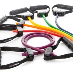 ProStretch Resistance Tubing With Plastic Handles -Curriculum & Resources shop g 64184 ProStretchRev RainbowTubingPlasticHandles Medium Setof6 100 28