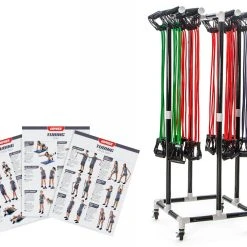 ProStretch Resistance Tubing With TPR Handle Packs -Curriculum & Resources shop g 64190 ClassPlusProStretchRev TubingTPRHandles 48PackwithABSRack 60 19