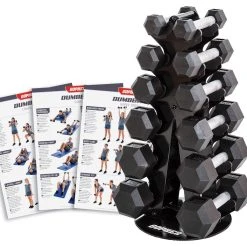 HexElite Rubber-Coated Dumbbell Sets 11 HexElite Rubber-Coated Dumbbell Sets -Curriculum & Resources shop g 65586 hexelite