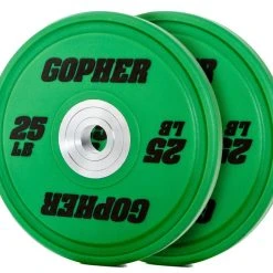 Gopher Urethane Bumper Plates -Curriculum & Resources shop g 65794 highendurethaneplate25lbgreen 142 32592