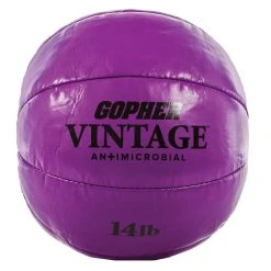Vintage Antimicrobial Medicine Balls 18 Vintage Antimicrobial Medicine Balls -Curriculum & Resources shop g 67819 VintageAntiMedBalls14lb 139