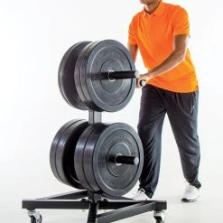 IronRange Rolling Weight Plate Rack -Curriculum & Resources shop g 68325 ironrange plate storage workout