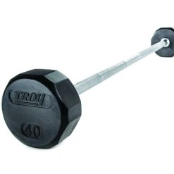 Troy Rubber-Coated Fixed Barbells -Curriculum & Resources shop g 70617 StraightBarbell 40lb 1
