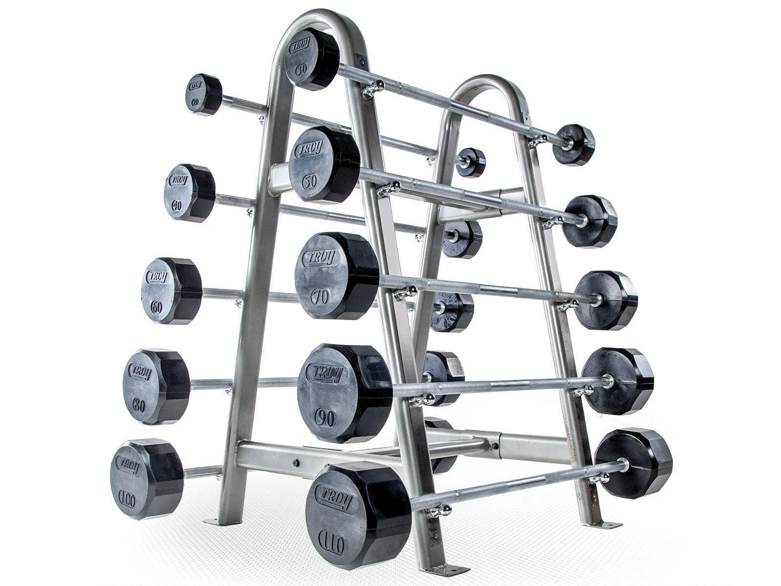 Troy Rubber-Coated Fixed Barbell Sets 3 Troy Rubber-Coated Fixed Barbell Sets - Image 3