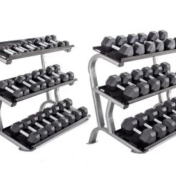 HexElite Rubber-Coated Dumbbell Sets 8 HexElite Rubber-Coated Dumbbell Sets -Curriculum & Resources shop g 73830 ufrbrhexdumbbell22 prset rt 0031 clean 1