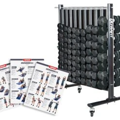 HexElite Rubber-Coated Dumbbell Sets 9 HexElite Rubber-Coated Dumbbell Sets -Curriculum & Resources shop g 73833 ColoredHexElite BLACK