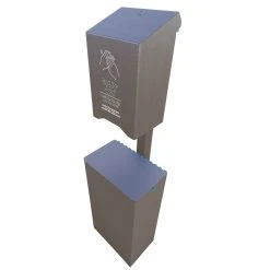 Indoor & Outdoor Sanitation Stations -Curriculum & Resources shop g 78362 IndoorOutdoorStanitationStations PostMountedLargeSanitizerLargeReceptacle