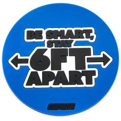 Be Smart, Stay 6 Ft Apart Poly Spots -Curriculum & Resources shop g 93237 BeSmartStay6ftApart 03 4