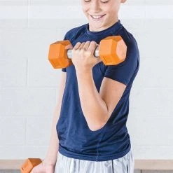 HexElite Rubber-Coated Color Dumbbells -Curriculum & Resources shop g 67933 coloredhex elem 02 clean