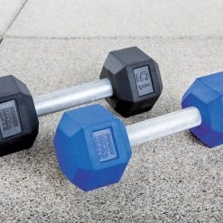 HexElite Rubber-Coated Color Dumbbells -Curriculum & Resources shop g 73806 hexelite 02 clean