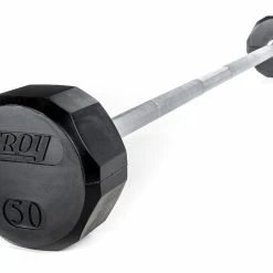 Troy Rubber-Coated Fixed Barbells -Curriculum & Resources shop gp 70610 black 50lb rubber straight curling bar