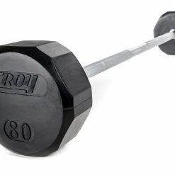Troy Rubber-Coated Fixed Barbells -Curriculum & Resources shop gp 70613 black 80lb rubber straight curling bar