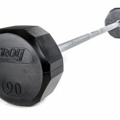 Troy Rubber-Coated Fixed Barbells -Curriculum & Resources shop gp 70614 black 90lb rubber straight curling bar