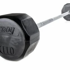 Troy Rubber-Coated Fixed Barbells -Curriculum & Resources shop gp 70616 black 110lb rubber straight curling bar